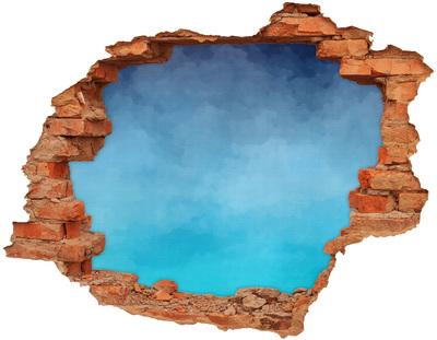 3D wall hole Sky over the ocean