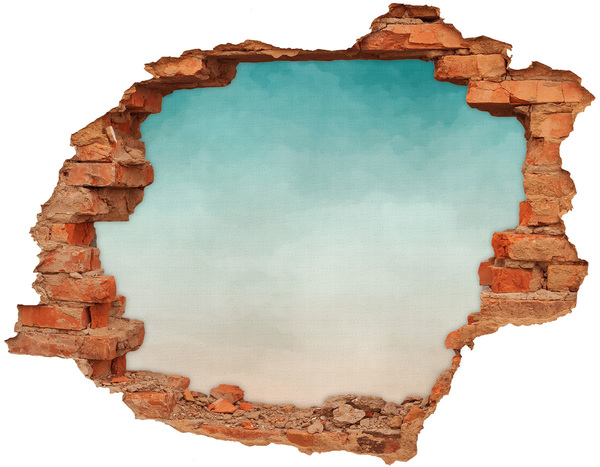Hole wall sticker Sky over the sea