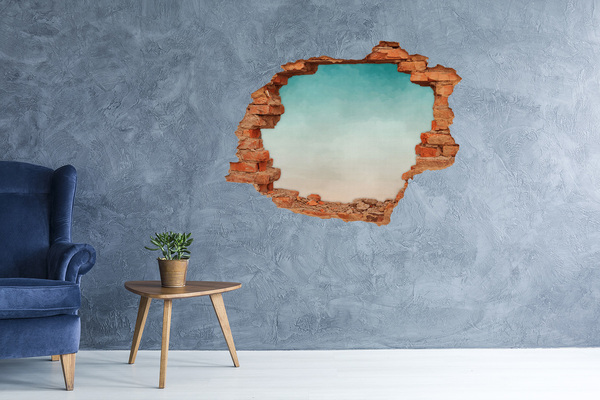 Hole wall sticker Sky over the sea