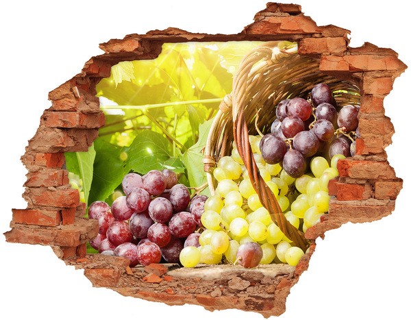 Hole wall sticker Fruit in the basket
