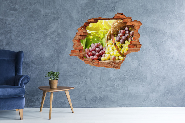 Hole wall sticker Fruit in the basket