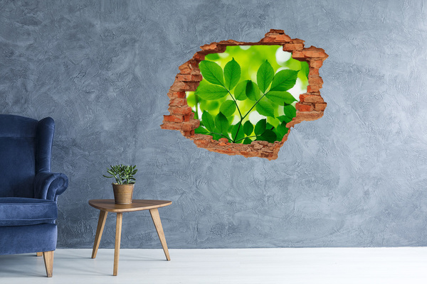 Hole in the wall decal A green oasis in concrete