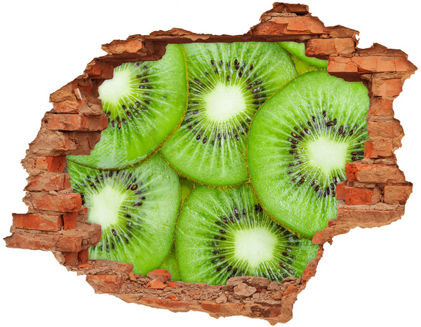 Hole in the wall sticker Kiwi in concrete
