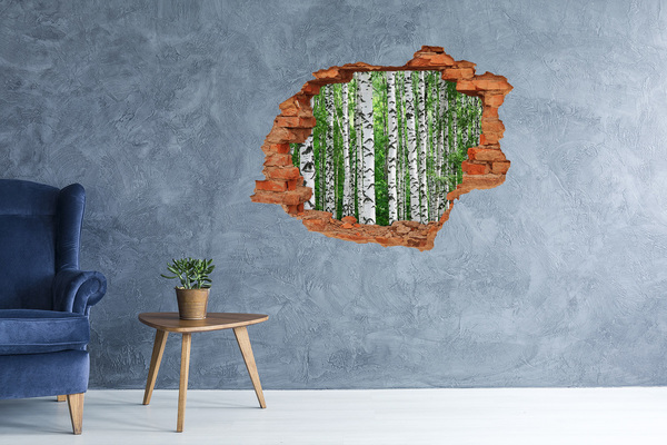 Hole wall sticker A Hole-in-the-Wall Forest Oasis