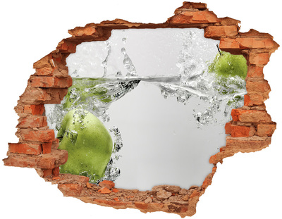 3D wall hole Apple under water