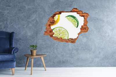 Hole wall sticker Lemon and lime