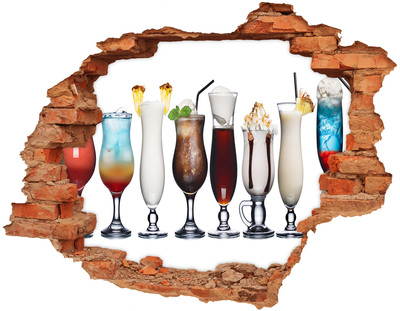 Hole wall sticker A Hole-in-the-Wall Cocktail Oasis