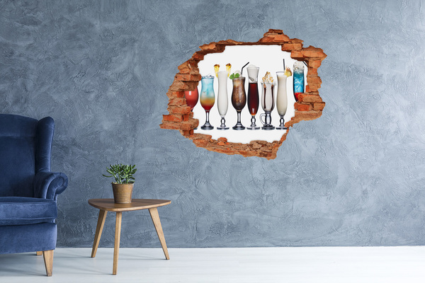 Hole wall sticker A Hole-in-the-Wall Cocktail Oasis