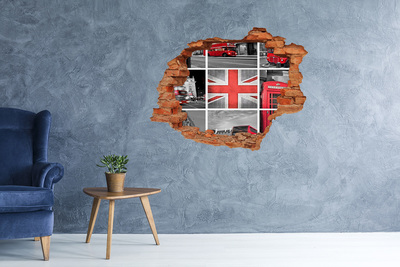 Hole in the wall sticker British landscape in a hole in the wall