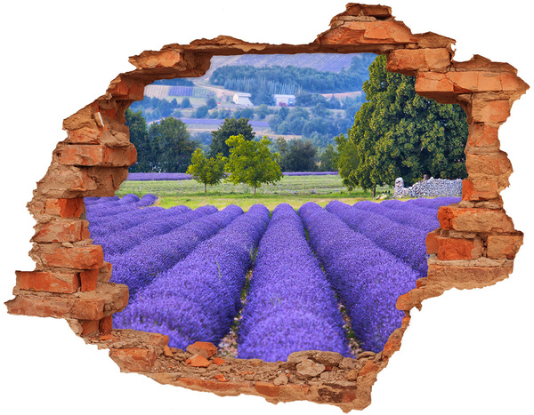 Hole in the wall sticker Lavender fields in Provence
