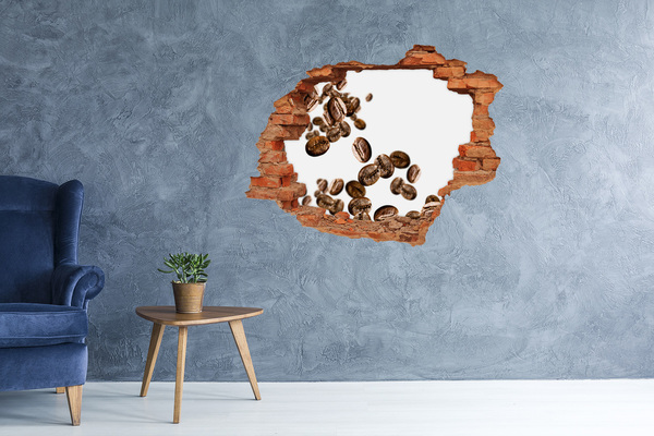 Hole wall sticker Coffee in the air