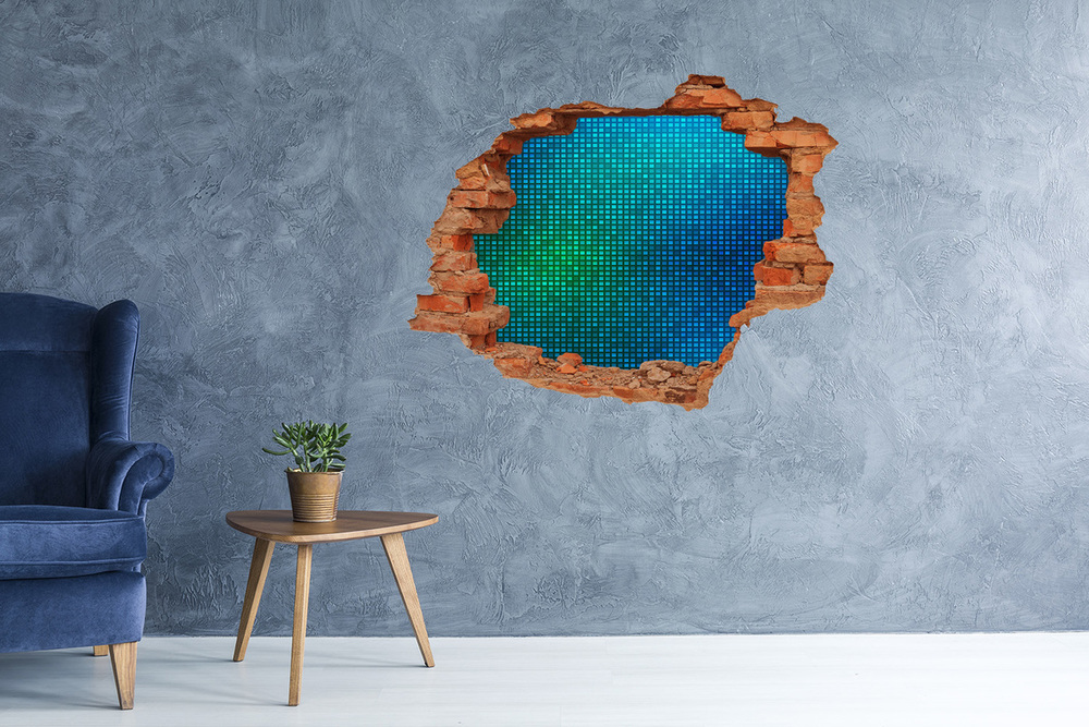 Hole in the wall sticker Abstract background