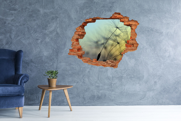 Hole wall sticker Dandelion seeds