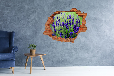 Hole wall sticker Lavender flower meadow