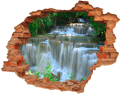 Hole in the wall decal Waterfall in the jungle