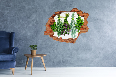 Hole in the wall decal Hole in the Wall Herb Garden