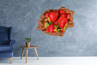 Hole in the wall sticker Strawberries