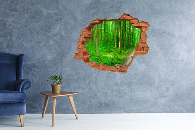 Hole in the wall sticker Green Forest in a Hole in the Wall