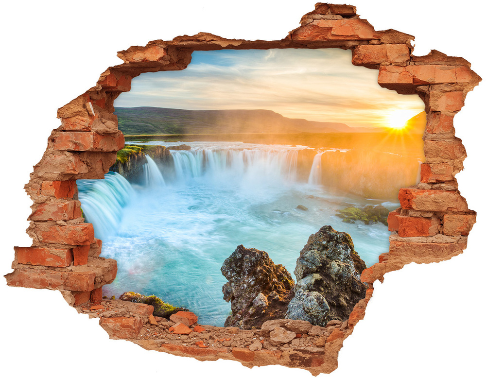 Hole in the wall sticker Waterfall