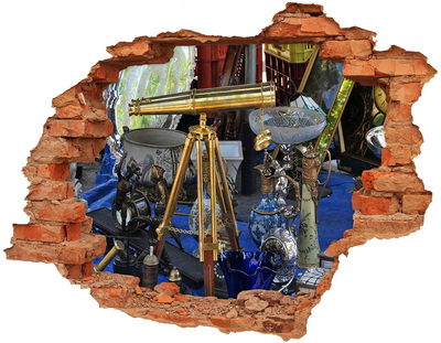 Hole wall sticker Antiques in a Mystery Shop