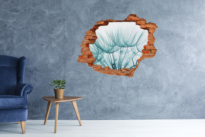 Hole wall sticker A floral dream behind the wall