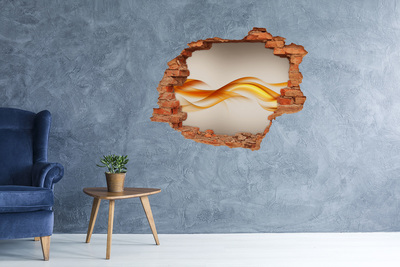 Hole wall sticker Wave abstraction