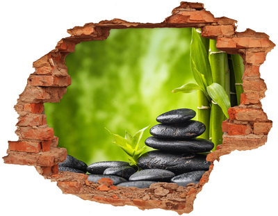 Hole in the wall decal Zen stones