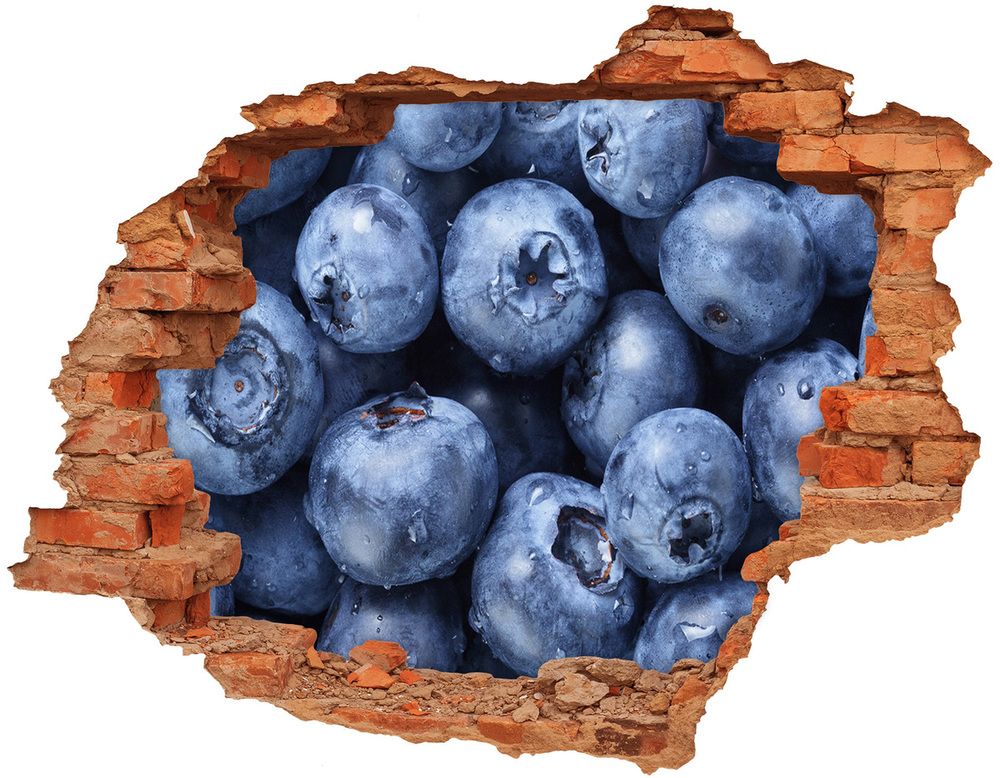 Hole in the wall sticker Berries