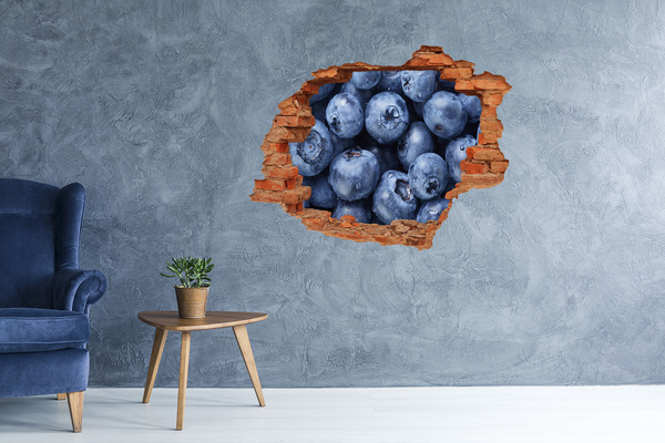 Hole in the wall sticker Berries in concrete