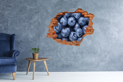 Hole in the wall sticker Berries in concrete
