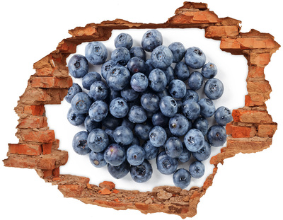 Hole wall sticker Blueberries in a Hole in the Wall