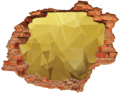 Hole in the wall decal The golden crack in the wall