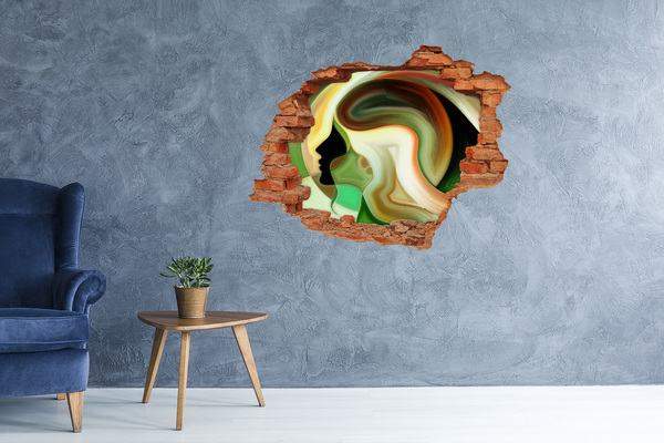 Hole wall sticker Abstraction