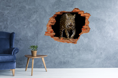 3D wall hole Tiger in the jungle