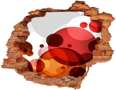 Hole in the wall sticker Circle abstraction