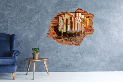 Hole in the wall sticker A charming corner with lavender