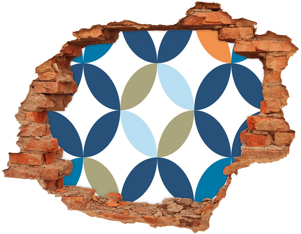 3D wall hole wallpaper A modern pattern on the wall background