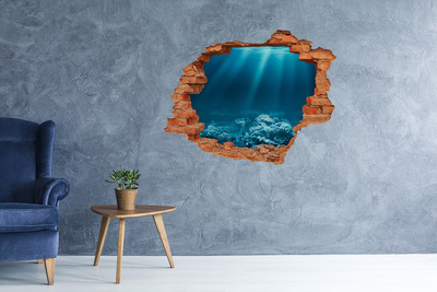 Hole in the wall sticker The underwater world of corals