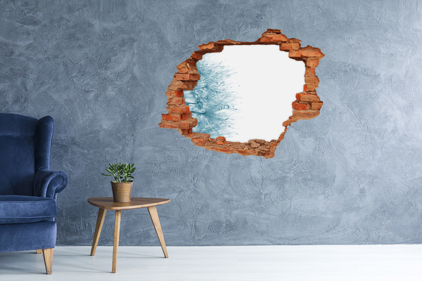 Hole in the wall decal Dandelion