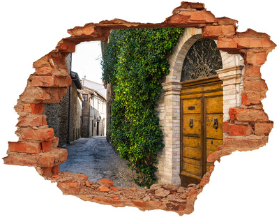 Hole wall sticker Charming street