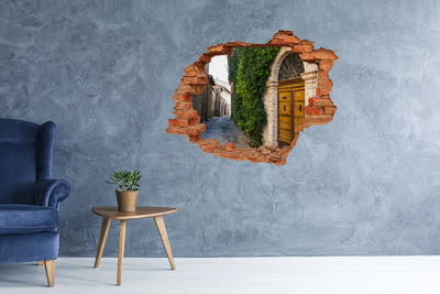 Hole wall sticker Charming street