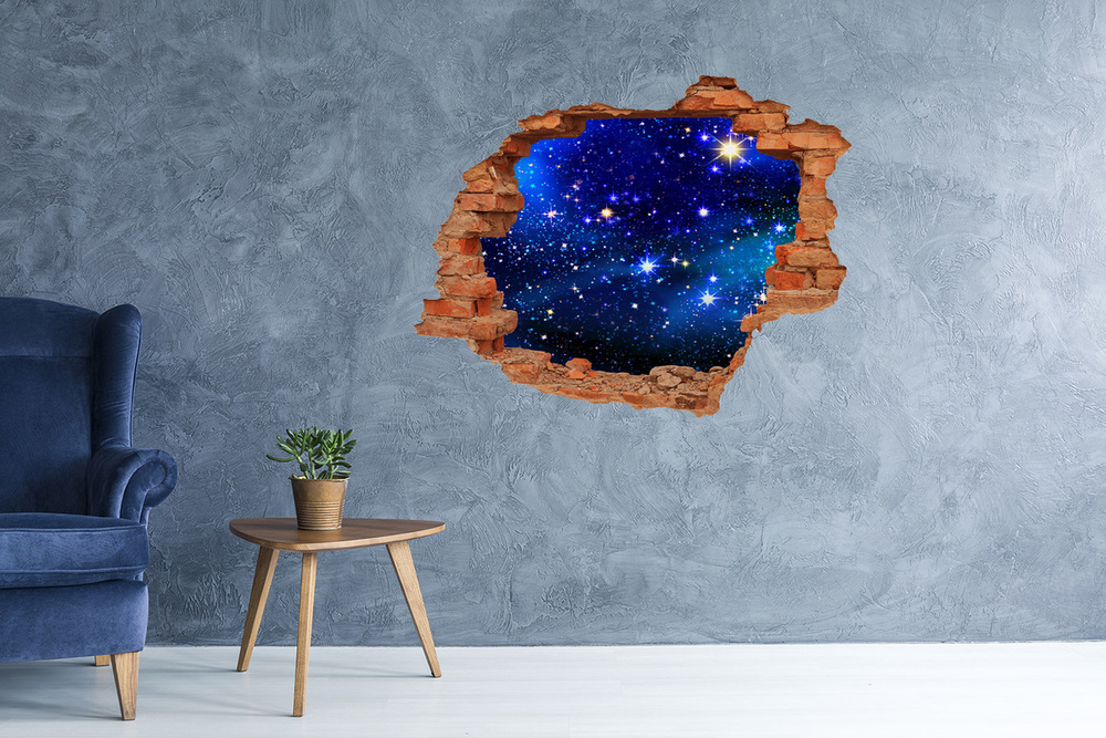 3D wall hole Starry sky