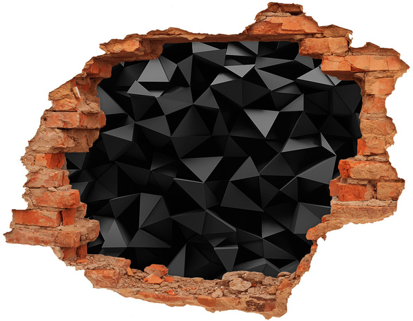 3D wall hole Black, three-dimensional slit