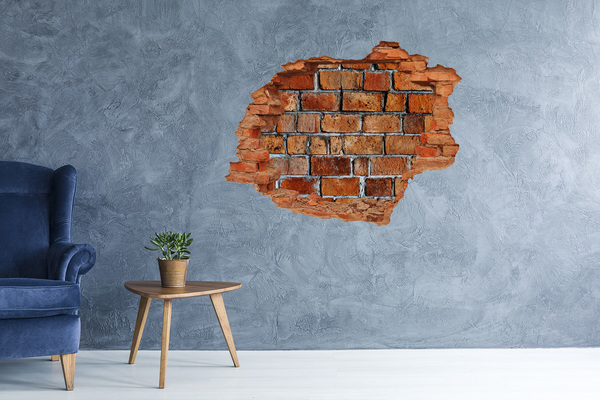 3D wall hole wallpaper Brick wall