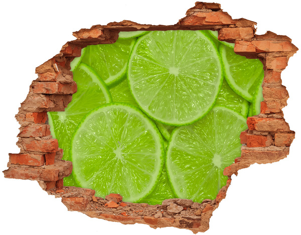 Hole wall sticker Lime