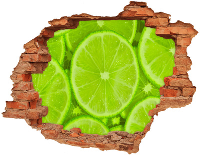 Hole wall sticker Juicy Lime in a Hole in the Wall