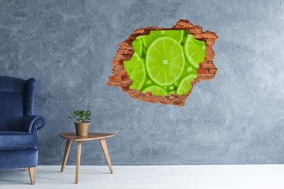 Hole wall sticker Juicy Lime in a Hole in the Wall