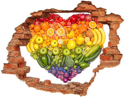 Hole in the wall sticker A fruity hole-in-the-wall paradise