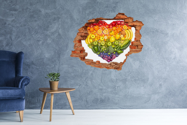 Hole in the wall sticker A fruity hole-in-the-wall paradise