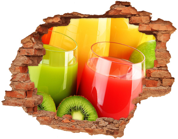Hole in the wall decal Refreshing cocktails in the tropics